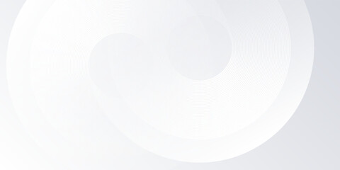 Abstract white background with white circle lines digital future modern abstract simple design