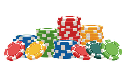 casino chips - Vector Illustration of Poker 