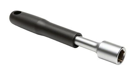 Fototapeta premium Isolated Socket Wrench Tool with Black Handle for Mechanic Repair