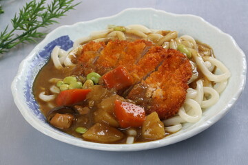 food, japanese cuisine, delicious, curry pork chop udon