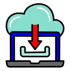 cloud download icon