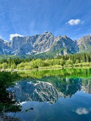 lake and mountains