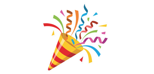  Colorful Party Popper with Confetti