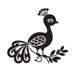 Fototapeta premium Peacock svg