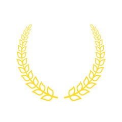 Gold Laurel Wreath Award Graphic