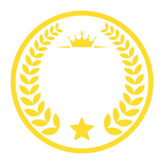 Gold Laurel Wreath Award Graphic
