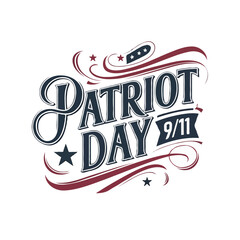 Naklejka premium Patriot Day vector typography t-shirt design