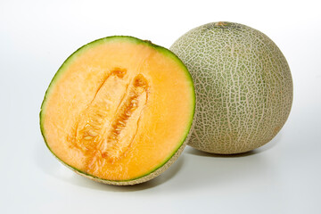 果物_みずみずしい赤肉メロン