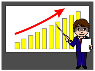壱A：プロジェクターでプレゼンする登壇男子 CS3 2025_0612_012