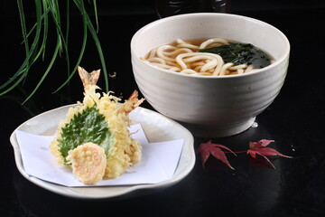 food, japanese cuisine, delicious, tempura udon