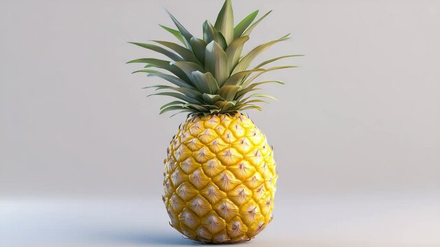 Animation of single pineapple
