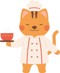 Cute cat chef

