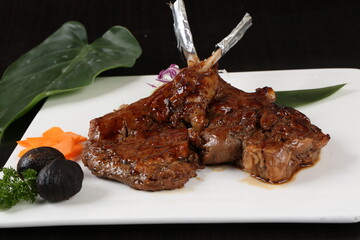 food, japanese cuisine, delicious, lamb chops with cumin