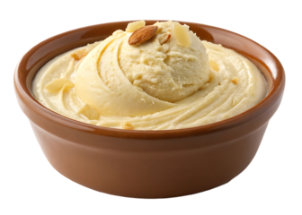 Shrikhand with Almond Garnish