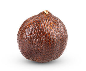 Salak (Salacca zalacca) or Snake fruit isolated on transparent png (Image from camera)
