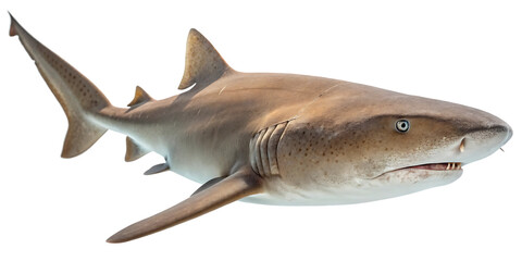 Streamlined Shark With Open Jaws