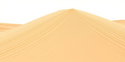 Isolated pile of desert sand dune, textured and light beige,  beige,   geology