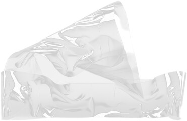 Transparent Crumpled Tape Texture