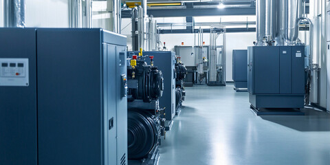 Industrial air system at a modern manufacturing facility Generative AI