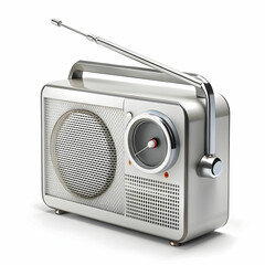 Fototapeta premium radio on white background