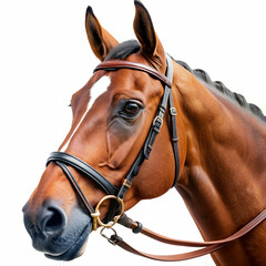 polo nosebands against a clean white canvas