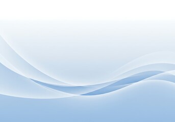 Obraz premium Fluid abstract design, light blue and white hues, creating a calming visual