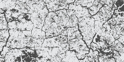 Vector grunge texture. Abstract cracks and abrasions.
