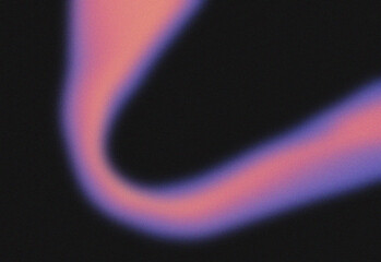 Abstract grainy gradient background with soft pink and purple light streaks against a dark black...