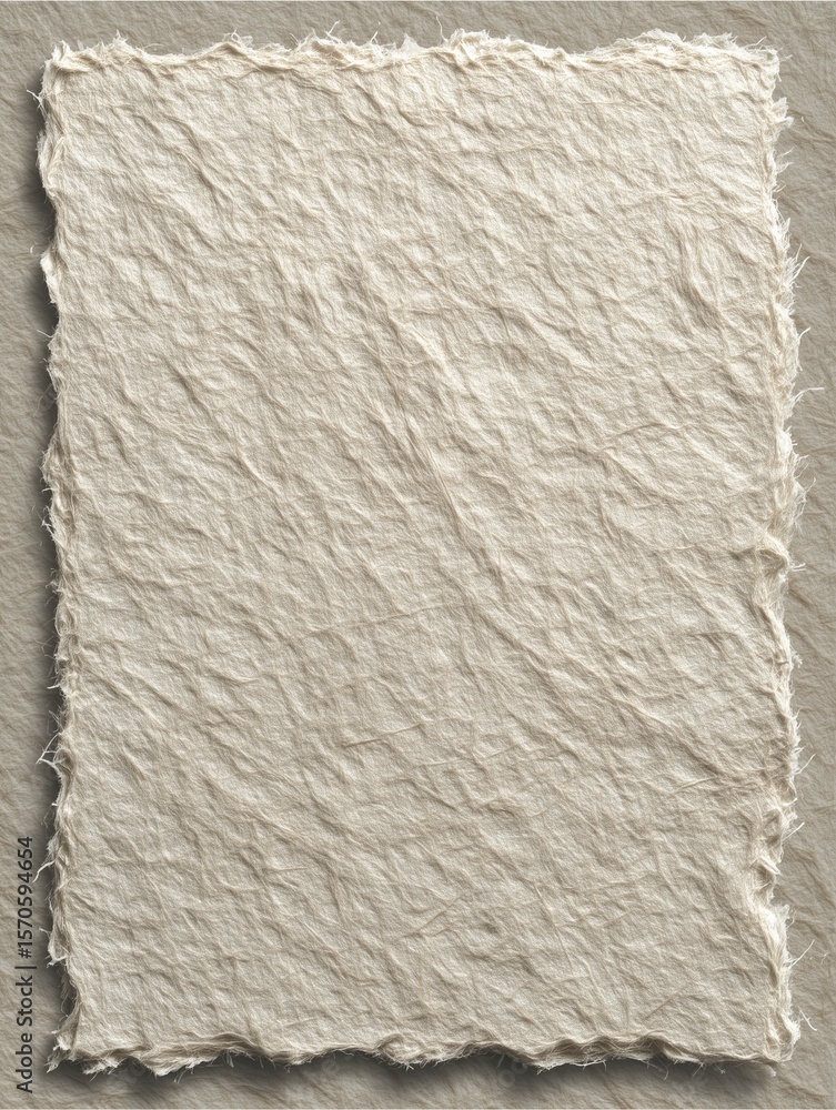 Poster rough paper texture: the image is a close-up shot of a handmade paper with a rough and textured surf