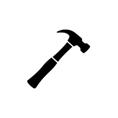 Black silhouette of a hammer
