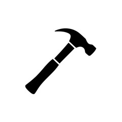 Minimalist hammer silhouette graphic
