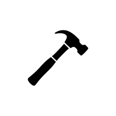 Minimalist hammer silhouette graphic