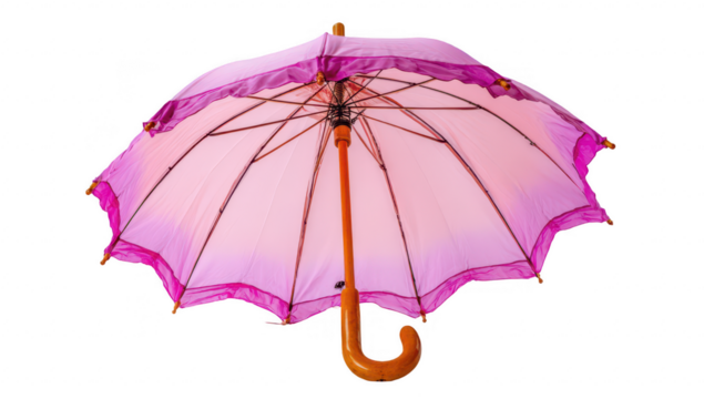Pink Umbrella Open Top View