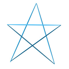 abstract blue star