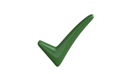 Green Check Symbol of Success and Approval