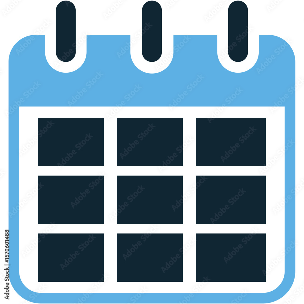 Poster calendar icon vector, symbolizing scheduling, planning, and important dates. ideal for event managem
