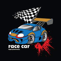 racing car vector illustration