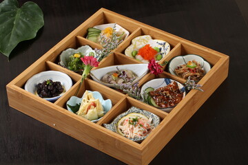 food, japanese cuisine, delicious, side dishes platter