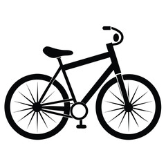 Fototapeta premium Classic bicycle illustration isolated on white background