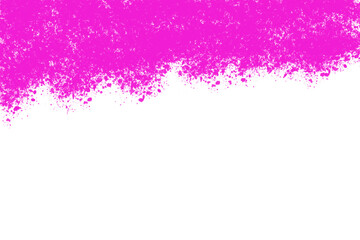 Vibrant pink splatter edge overlay for bold poster designs and creative highlights