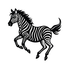 Fototapeta premium zebra isolated on white