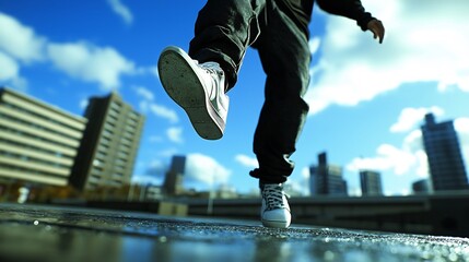Urban Exploration: A Dynamic Perspective of City Life in Motion on a Rooftop