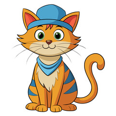 vector illustration of a cat