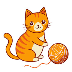 vector illustration of a cat