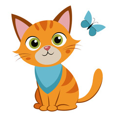 vector illustration of a cat