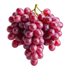 Fototapeta premium A magnificent bunch of ripe red grapes displays its succulent texture and appealing natural beauty.