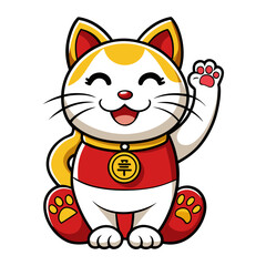 vector illustration of a cat