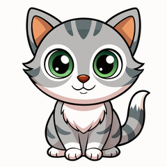 vector illustration of a cat