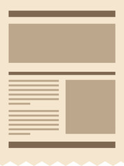 Flat Newspaper Layout 