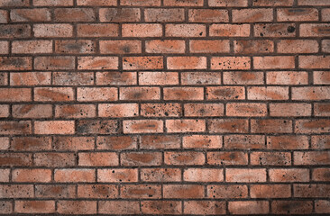 Brick wall texture extreme close-up.
